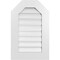 Ekena Millwork Octagonal Top Surface Mount PVC Gable Vent: Functional, w/ 3-1/2"W x 1"P Standard Frame, 18"W x 28"H GVPOT18X2801SF - alternate 1